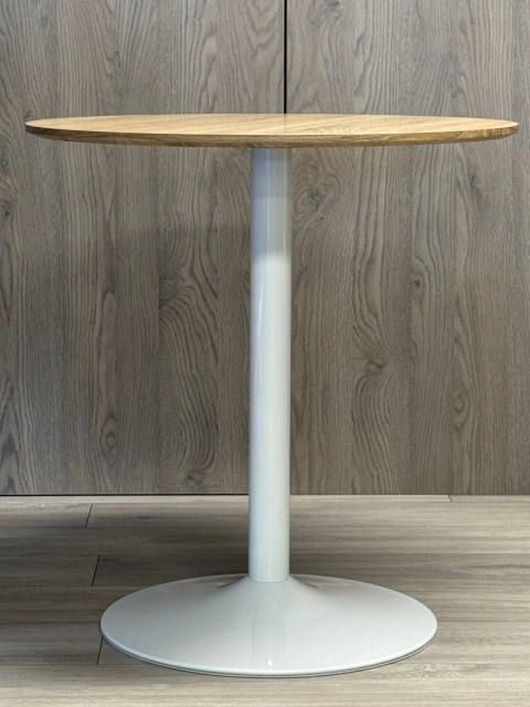Stół okrągły VICTORY LIGHT WOOD 70 cm MILK Stół okrągły VICTORY LIGHT WOOD 70 cm MILK