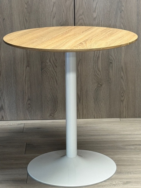 Stół okrągły VICTORY LIGHT WOOD 70 cm MILK Stół okrągły VICTORY LIGHT WOOD 70 cm MILK