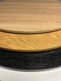 Stół okrągły VICTORY LIGHT WOOD 70 cm SMOKE