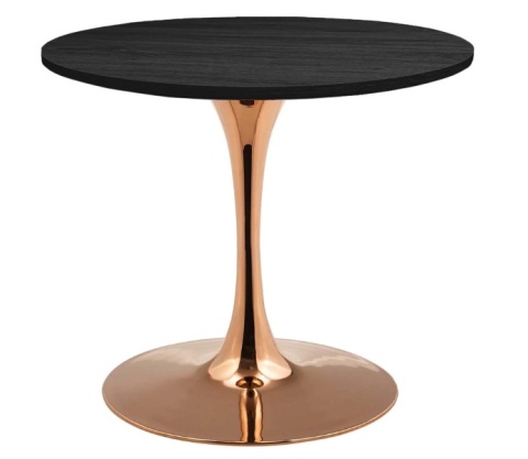 Stół okrągły VICTORY SLIM BLACK WOOD 70 cm COPPER Stół okrągły VICTORY SLIM BLACK WOOD 70 cm COPPER