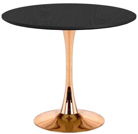 Stół okrągły VICTORY SLIM BLACK WOOD 70 cm COPPER Stół okrągły VICTORY SLIM BLACK WOOD 70 cm COPPER
