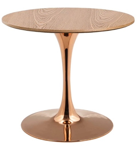 Stół okrągły VICTORY SLIM DARK WOOD 70 cm COPPER Stół okrągły VICTORY SLIM DARK WOOD 70 cm COPPER
