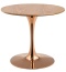 Stół okrągły VICTORY SLIM DARK WOOD 70 cm COPPER