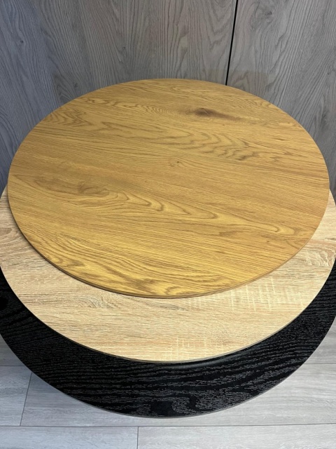 Stół okrągły VICTORY SLIM DARK WOOD 70 cm COPPER Stół okrągły VICTORY SLIM DARK WOOD 70 cm COPPER