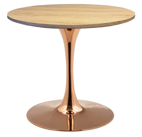 Stół okrągły VICTORY SLIM LIGHT WOOD 70 cm COPPER Stół okrągły VICTORY SLIM LIGHT WOOD 70 cm COPPER