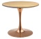 Stół okrągły VICTORY SLIM LIGHT WOOD 70 cm COPPER