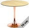 Stół okrągły VICTORY SLIM LIGHT WOOD 70 cm COPPER