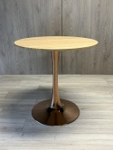Stół okrągły VICTORY SLIM LIGHT WOOD 70 cm COPPER