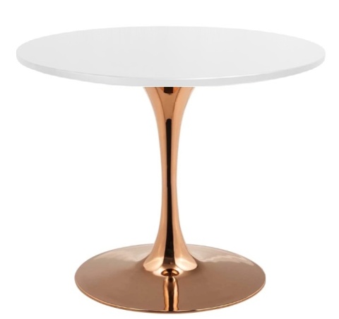 Stół okrągły VICTORY SLIM WHITE 70 cm COPPER Stół okrągły VICTORY SLIM WHITE 70 cm COPPER