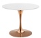 Stół okrągły VICTORY SLIM WHITE 70 cm COPPER