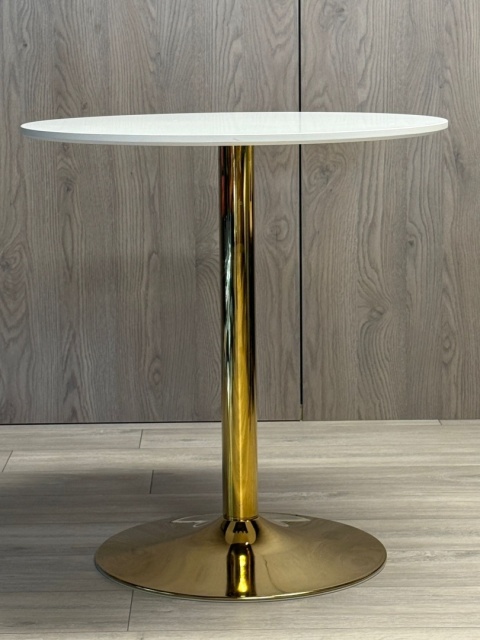 Stół okrągły VICTORY WHITE 70 cm GOLD Stół okrągły VICTORY WHITE 70 cm GOLD