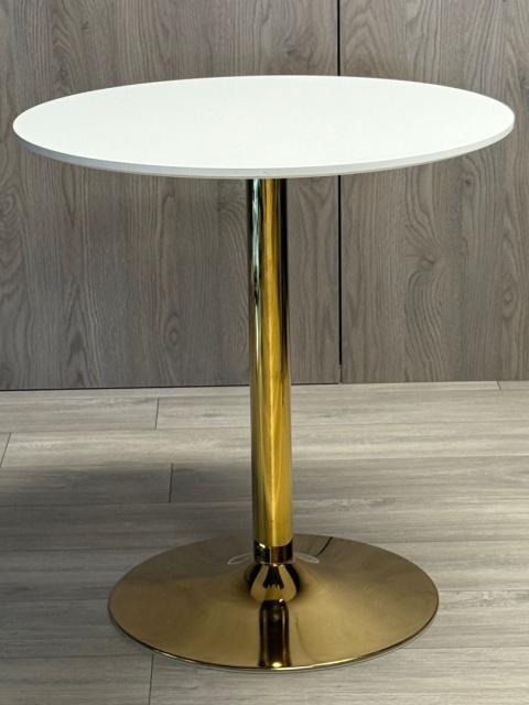 Stół okrągły VICTORY WHITE 70 cm GOLD Stół okrągły VICTORY WHITE 70 cm GOLD