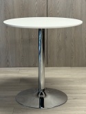 Stół okrągły VICTORY WHITE 70 cm SILVER