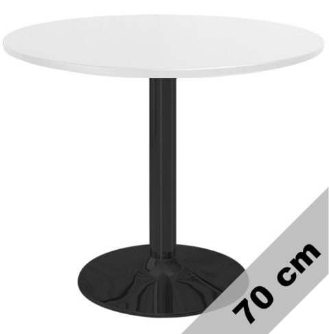 Stół okrągły VICTORY WHITE 70 cm SMOKE Stół okrągły VICTORY WHITE 70 cm SMOKE