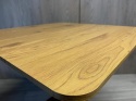 Stół skandynawski kwadratowy TORI Dark Wood 70 GOLD
