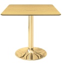 Stół skandynawski kwadratowy TORI Dark Wood 70 GOLD