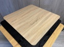 Stół skandynawski kwadratowy TORI Light Wood 70 GOLD