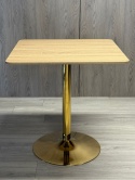 Stół skandynawski kwadratowy TORI Light Wood 70 GOLD
