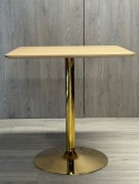 Stół skandynawski kwadratowy TORI Light Wood 70 GOLD