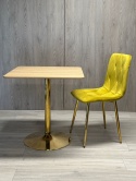 Stół skandynawski kwadratowy TORI Light Wood 70 GOLD
