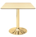 Stół skandynawski kwadratowy TORI Light Wood 70 GOLD