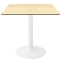 Stół skandynawski kwadratowy TORI Light Wood 70 MILK