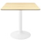 Stół skandynawski kwadratowy TORI Light Wood 70 MILK