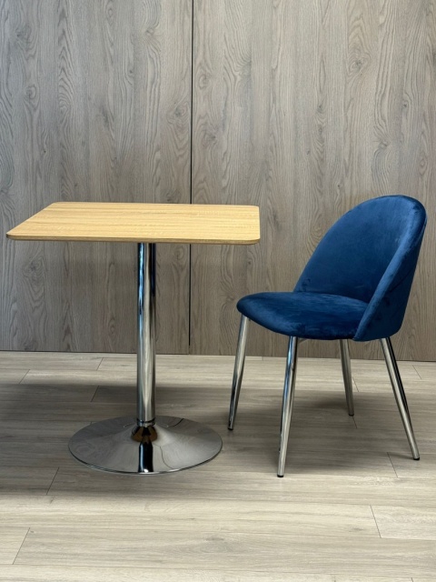 Stół skandynawski kwadratowy TORI Light Wood 70 SILVER Stół skandynawski kwadratowy TORI Light Wood 70 SILVER