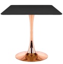 Stół skandynawski kwadratowy TORI SLIM Black WOOD 70 COPPER