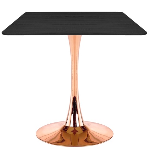 Stół skandynawski kwadratowy TORI SLIM Black WOOD 70 COPPER Stół skandynawski kwadratowy TORI SLIM Black WOOD 70 COPPER