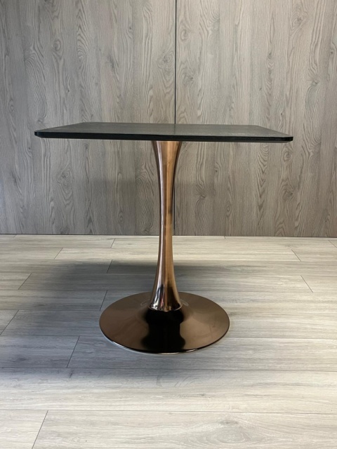 Stół skandynawski kwadratowy TORI SLIM Black WOOD 70 COPPER Stół skandynawski kwadratowy TORI SLIM Black WOOD 70 COPPER