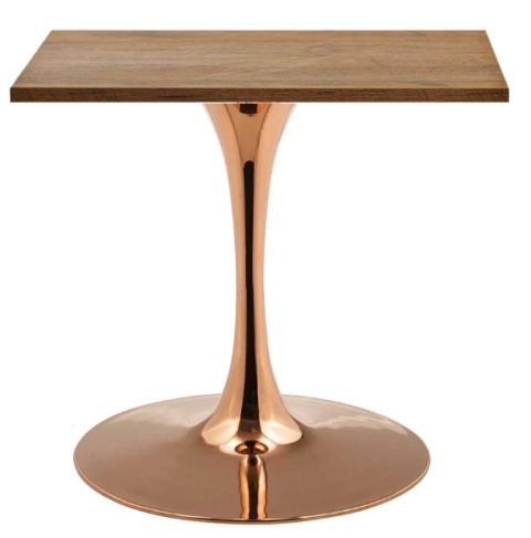 Stół skandynawski kwadratowy TORI SLIM Dark Wood 70 COPPER Stół skandynawski kwadratowy TORI SLIM Dark Wood 70 COPPER