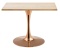 Stół skandynawski kwadratowy TORI SLIM Light Wood 70 COPPER