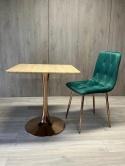 Stół skandynawski kwadratowy TORI SLIM Light Wood 70 COPPER