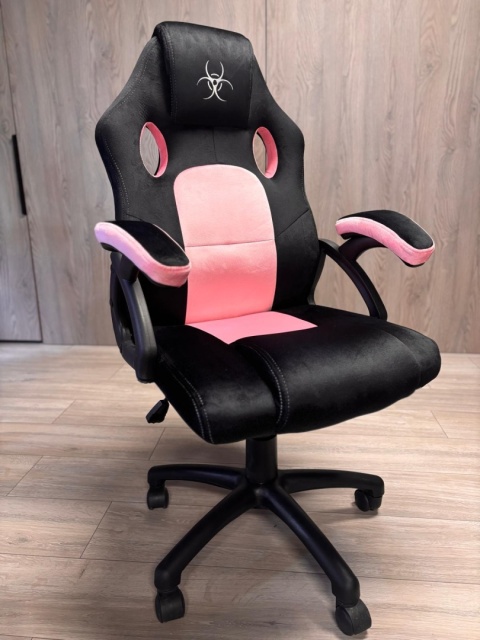 Fotel obrotowy do biurka CARRERA M ALCANTARA BLACK + PINK Fotel obrotowy do biurka CARRERA M ALCANTARA BLACK + PINK