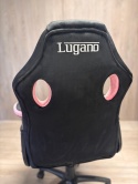 Fotel obrotowy do biurka CARRERA M ALCANTARA BLACK + PINK
