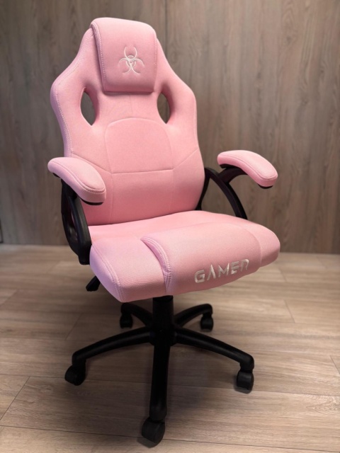 Fotel obrotowy do biurka CARRERA M FULL PINK FABRIC Fotel obrotowy do biurka CARRERA M FULL PINK FABRIC