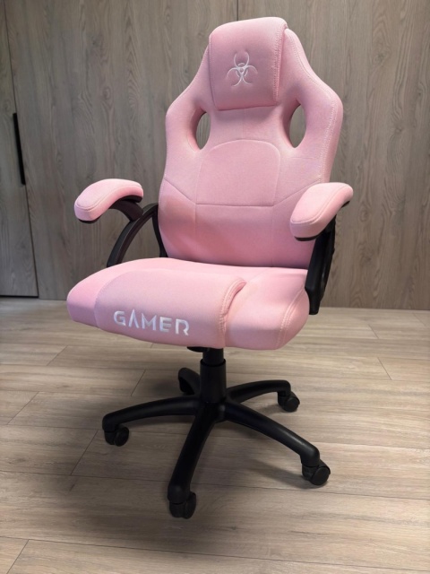 Fotel obrotowy do biurka CARRERA M FULL PINK FABRIC Fotel obrotowy do biurka CARRERA M FULL PINK FABRIC