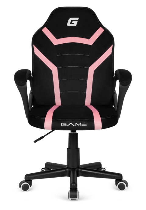 Fotel obrotowy do biurka MARIO ALCANTARA BLACK + PINK Fotel obrotowy do biurka MARIO ALCANTARA BLACK + PINK