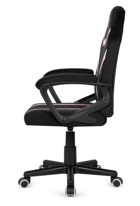 Fotel obrotowy do biurka MARIO ALCANTARA BLACK + PINK Fotel obrotowy do biurka MARIO ALCANTARA BLACK + PINK