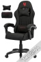 Fotel obrotowy gamingowy ENZO XL BLACK FABRIC OUTLET