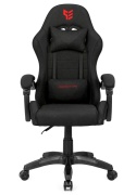 Fotel obrotowy gamingowy ENZO XL BLACK FABRIC OUTLET