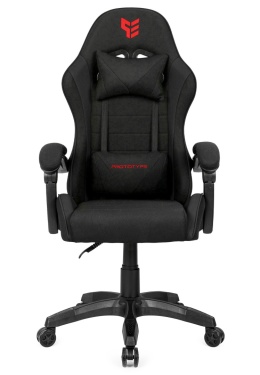 Fotel obrotowy gamingowy ENZO XL BLACK FABRIC OUTLET