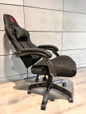 Fotel obrotowy gamingowy ENZO XL BLACK FABRIC OUTLET