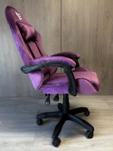 Fotel obrotowy gamingowy ENZO XL PURPLE ALCANTARA II GATUNEK