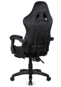 Fotel obrotowy gamingowy XL POKER PRO BLACK ALCANTARA OUTLET