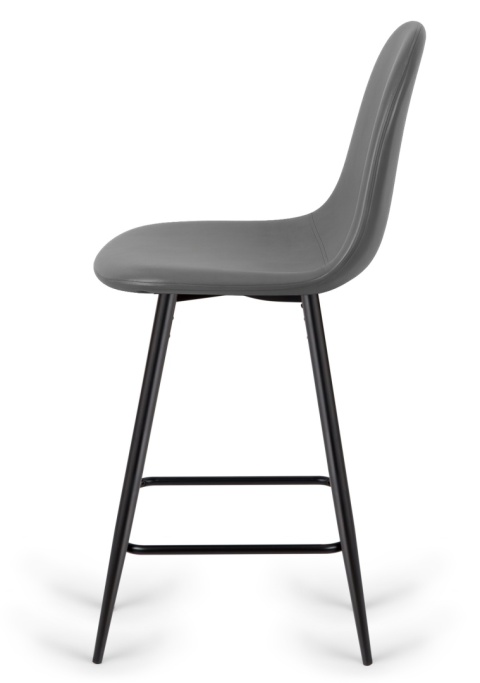 Krzesło barowe AVA GREY PU hoker BAR Krzesło barowe AVA GREY PU hoker BAR