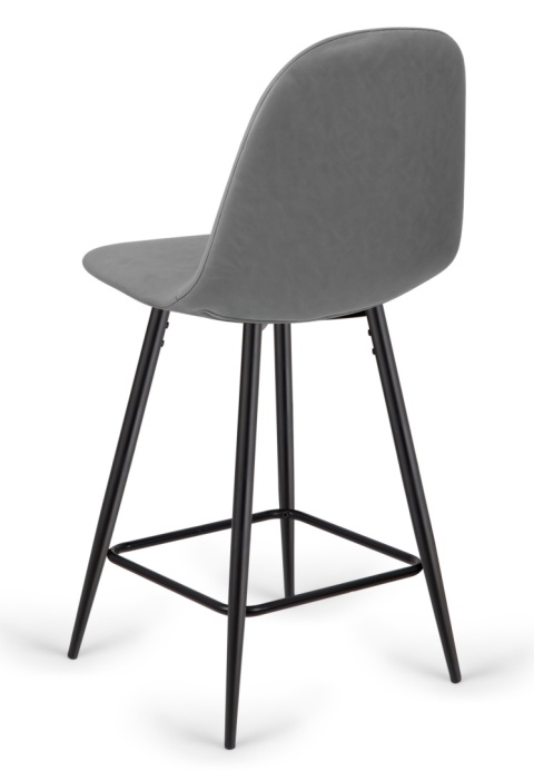 Krzesło barowe AVA GREY PU hoker BAR Krzesło barowe AVA GREY PU hoker BAR