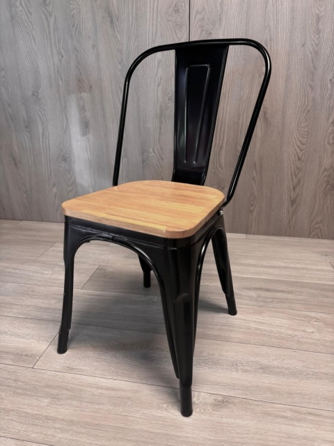 Krzesło metalowe loft CORSICA NERO PINE Krzesło metalowe loft CORSICA NERO PINE