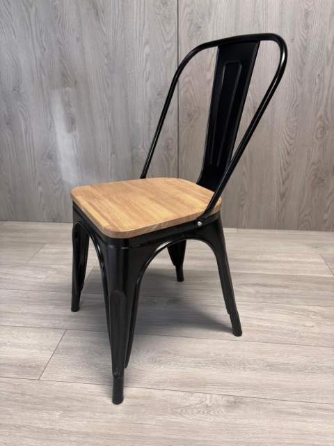Krzesło metalowe loft CORSICA NERO PINE Krzesło metalowe loft CORSICA NERO PINE